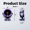 thumbnail image 5 of Desk Fans for Home, Quiet Table Fan Air Circulator Fans for Whole Room, 90°+70° Oscillating Dorm Fan with Remote, 3 Speeds, Desktop Fan for Home, Dorm, 5 of 9