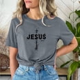 thumbnail image 2 of VBTAPA Happy Easter Shirts for Women Funny Egg Graphic Tees Short Sleeve Cute Rabbit Bunny T-shirt Lightweight Holiday Blouse Tops Sales of the Day Gray XL, 2 of 6
