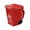 Red, variant on Trash Can Shaped Ceramic Mug With Lid Funny Recycling Bin Coffee Mug 3.35 x 4.53 x 2.17 Inches 1 Pack