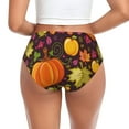 thumbnail image 3 of Womens Underwear -  Autumn Harvest Pumpkin Joy No Show Seamless Underwear for Women, Soft Stretch Sexy Women's Panties, Cute Hipster Ladies Panties Bikini Underwear Briefs, 3 of 6