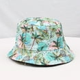 thumbnail image 2 of dianhelloya Bucket Hats Summer Fisherman Hat Floral Print Deep Double-sided Vintage Unisex Sunscreen Portable Rich Colors Summer Sun Hat Headwear, 2 of 5
