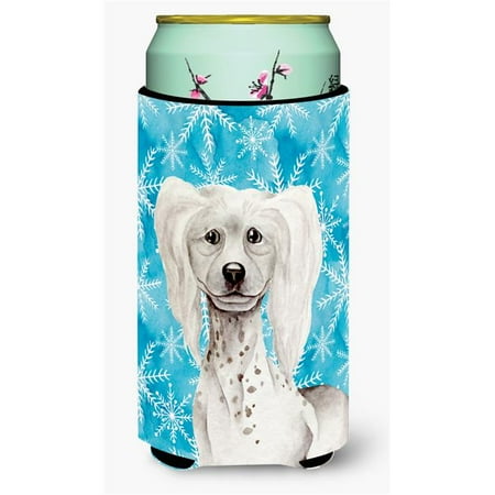 

Chinese Crested Winter Tall Boy Beverage Insulator Hugger