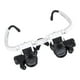 thumbnail image 5 of EeaseMX Lupa con luz LED para la cabeza, lentes intercambiables, color blanco y negro, 1 unidad, 5 of 6