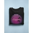thumbnail image 3 of Vaporwave Palms, Summer Love Sweatshirt Men -Image by Shutterstock, Male XX-Large, 3 of 4