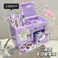 thumbnail image 4 of Kuromi My melody Sanrio animation peripheral convenient desktop storage pen holder large capacity desktop stationery storage box, 4 of 22