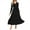 Black, variant on IWEMEK Women Dresses V Neck Wrap Tie Swiss Dot Dress Fashion Casual Fall Long Sleeve Maxi Comfort Solid Black Outfits