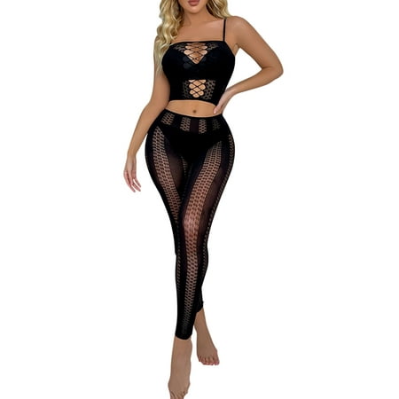 

Lingerie For Women Naughty Fashion Transparent Bodystockings Underwear Pajama Set Nightgowns