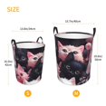 thumbnail image 3 of Fotbe Cute Kittens Group Portrait Cesto de Ropa con Asas, Cesto Impermeable de Gran Capacidad, Bolsa de Lavado para Dormitorio, Cesto de Ropa con Ruedas y Asas-Medium, 3 of 6