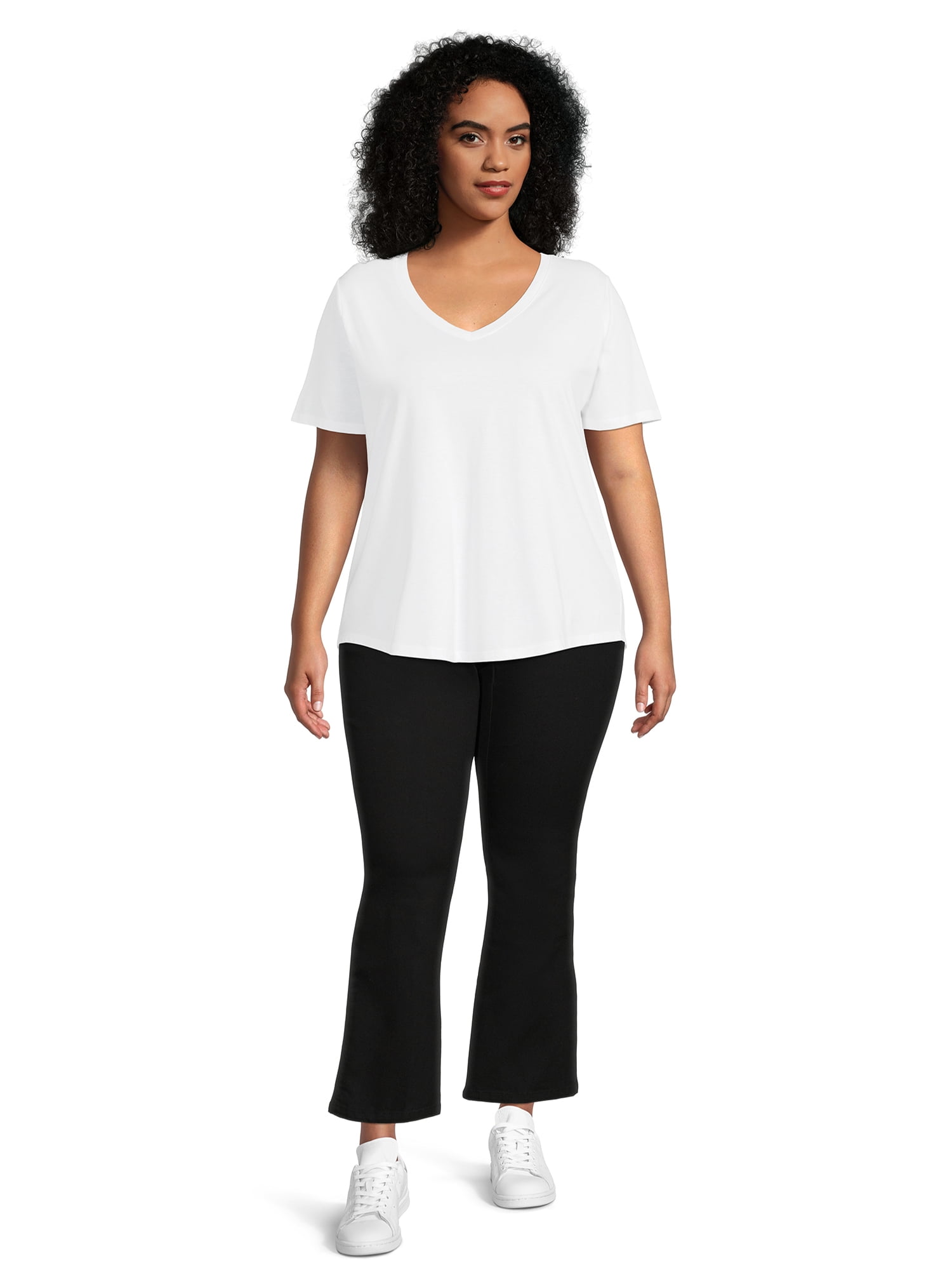 JMS Just My Size by Hanes Women’s Plus Size Pull-On Stretch Denim Bootcut Jeggings