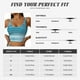 thumbnail image 5 of Balery Teal Turquoise Fluid Stripes Sujetadores deportivos con espalda cruzada para mujer, acolchados, sin costuras, de alto impacto, ideales para yoga, gimnasio, entrenamiento y fitness.-XX-Large, 5 of 8