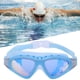 thumbnail image 4 of Gafas de natación con galvanoplastia de marco grande antivaho impermeables unisex al aire libre, 4 of 5