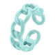 thumbnail image 1 of Colorido Anillo Puño Abierto Cadena Cubana Diseño Dedo Índice Anillo Macarone Moda Candy Anillo Joyería, 1 of 2