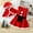Red, variant on URMAGIC Toddler Girls Christmas Costume Outfit Seeveless Solid Color Dress Velvet Cape Xmas Costume Cloak Clothes 2Pcs Outfit
