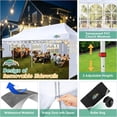 thumbnail image 2 of SANOPY 10' x 30' EZ Pop up Canopy Party Tent, Outdoor Event Instant Gazebo with 8 Removable Sidewalls for Camping Wedding Picnic, White, 2 of 7