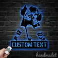 thumbnail image 2 of Handmadetneonsign Personalized Hockey Player Metal Wall Art LED Light, Custom Hockey Sign Home, 2 of 5