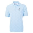 thumbnail image 2 of Men's Cutter & Buck Light Blue Houston Oilers Throwback Logo Virtue Eco-Pique Botanical Recycled Polo, 2 of 3