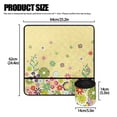 thumbnail image 5 of HELLHERO Spring Flower Border Fabric Polyester Sewing Machine Pad Removable Storage Bag Waterproof Easy to Clean for Mom Wife Present, 5 of 5