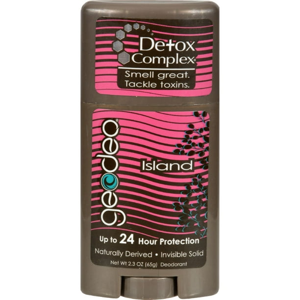 GeoDeo Natural Deodorant Stick with Detox Complex Island 2.3 oz