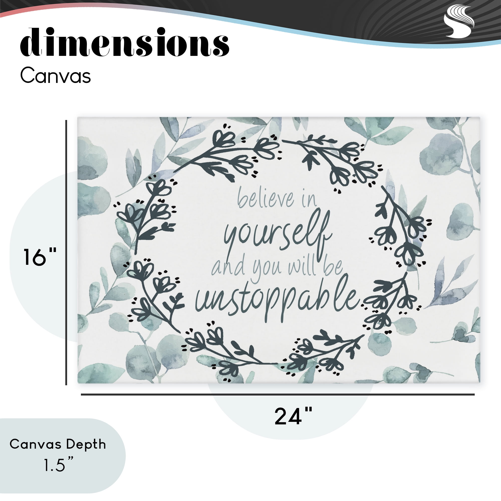 Stupell Industries You Will Be Unstoppable Canvas Wall Art, design by Kim Allen