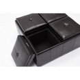 thumbnail image 3 of Travis Pleather Tabouret De Rangement Avec 4 Plateaux Rabattable (Espresso), 3 of 4