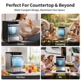 thumbnail image 4 of Hicloud Nugget Ice Maker Countertop, Soft Chewable Ice Maker Machine with Water Tank & Ice Scoop, 8-10 Minute First Ice, 44 lbs/24H, Auto-Cleaning, Suitable for Home/Office/Gatherings, 4 of 10