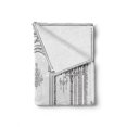 thumbnail image 2 of Teen Room Soft Flannel Fleece Throw Blanket, Fashion Woman in Victorian Palace Dog Baroque Illustration Print, Cozy Plush for Indoor and Outdoor Use, 50" x 70", Dark Grey and White, by Ambesonne, 2 of 6