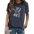 thumbnail image 2 of CEHVOM T-shirt à Manches Courtes Imprimé Mode pour Femmes Blouse Décontractée en Solde, 2 of 7