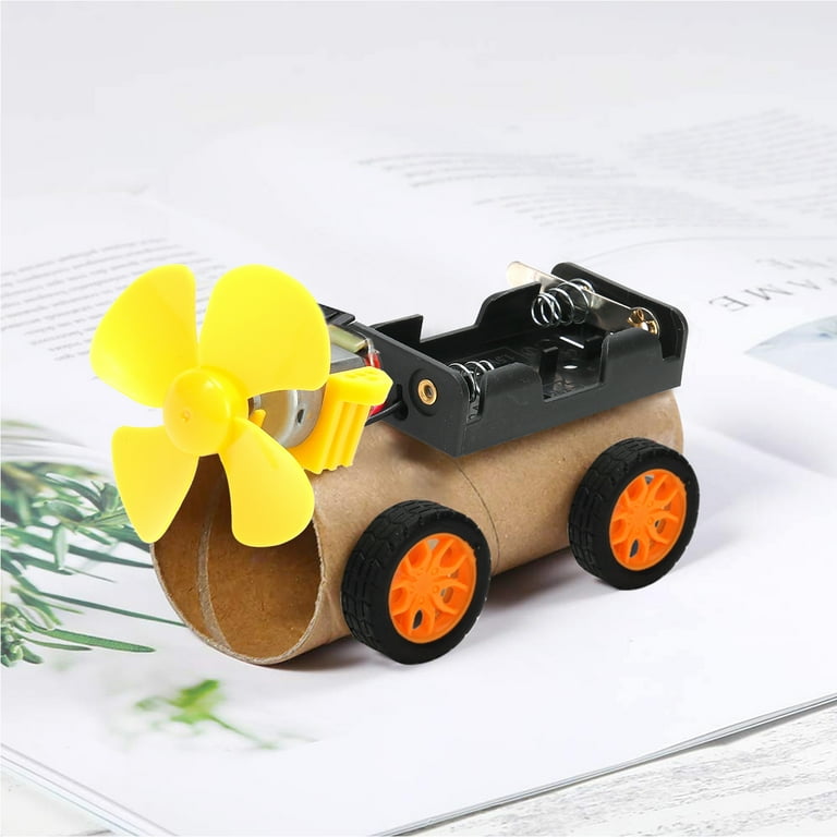 18 Set 276PCS DC Motor Kit, Mini Electric Circuit Kit for DIY Science  Projects with Motors, LED Light, Vanes Propeller, AA Battery Holder,  Plastic