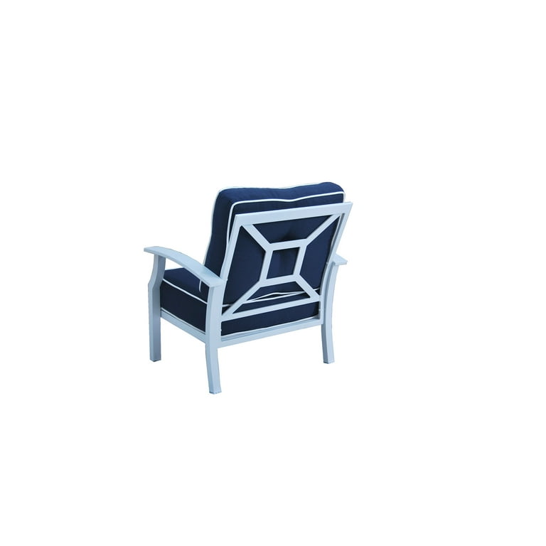 Better Homes Garden Carter Hills Outdoor Conversation Set Seats 5 with White Cushions Walmart