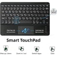 thumbnail image 2 of Detachable Bluetooth Keyboard Case with Round Keys, Multi-Touch Trackpad and 2.4G Wireless Mouse for Lenovo Idea Tab 11" 2025 / Tab M11 11" 2024,Black, 2 of 6