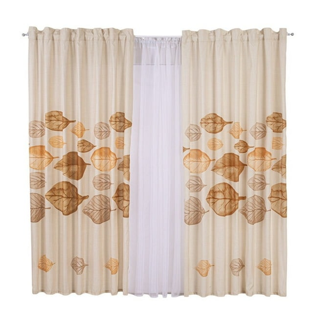 Cortina Decorativa Larga Olmo Beige Poliester Concord