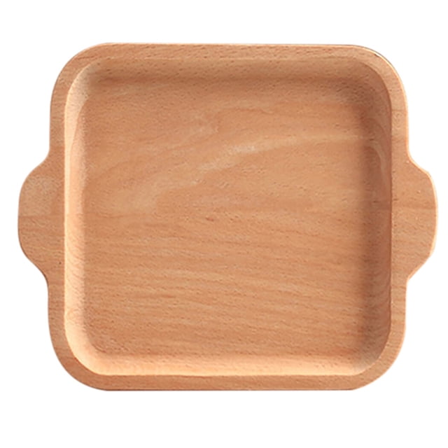 Bandeja para servir comida, bandeja de desayuno Vintage versátil de madera, bandeja de madera para cocina