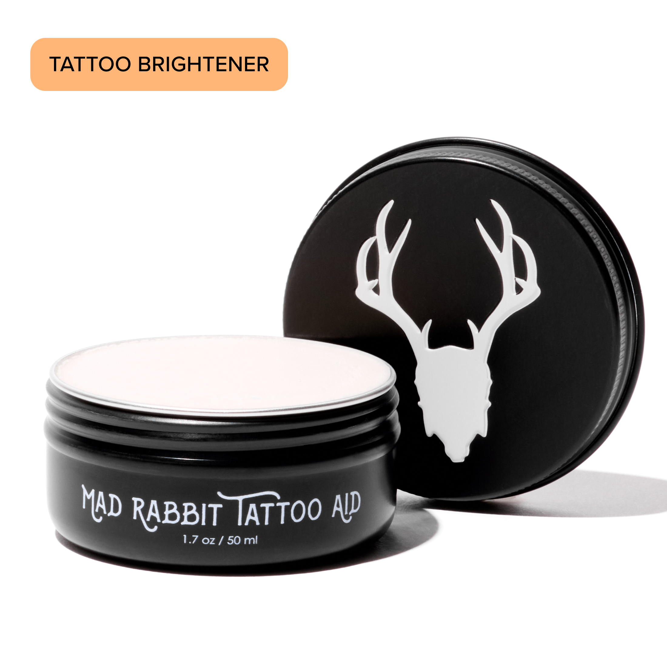 Mad Rabbit Enhance Tattoo Balm, Tattoo Aftercare Brightener & Moisturizer, Vanilla Coconut, 1.7 oz