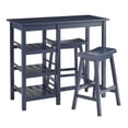 thumbnail image 1 of Progressive Furniture A211-53N Petit Déjeuner Club Table Haute et 2 Tabourets Set&44; Navy Blue, 1 of 1