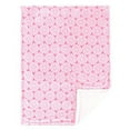 thumbnail image 2 of Hudson Baby Infant Girl Plush Blanket with Faux Shearling Back, Medallion, One Size, 2 of 3
