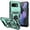 Green, variant on REQO for Pixel 9a Case,with Screen Protectors and Camera Cover,[Military Grade] 16ft.Drop Tested Cover with Magnetic Kickstand Protective Case for Google Pixel 9a
