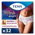 thumbnail image 3 of Tena Stylish Designs Underwear for Women, Maximum, Large, 32 Ct, 3 of 9