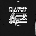 thumbnail image 4 of Inktastic Proud Military Niece Red Friday Girls Baby T-Shirt, 4 of 5