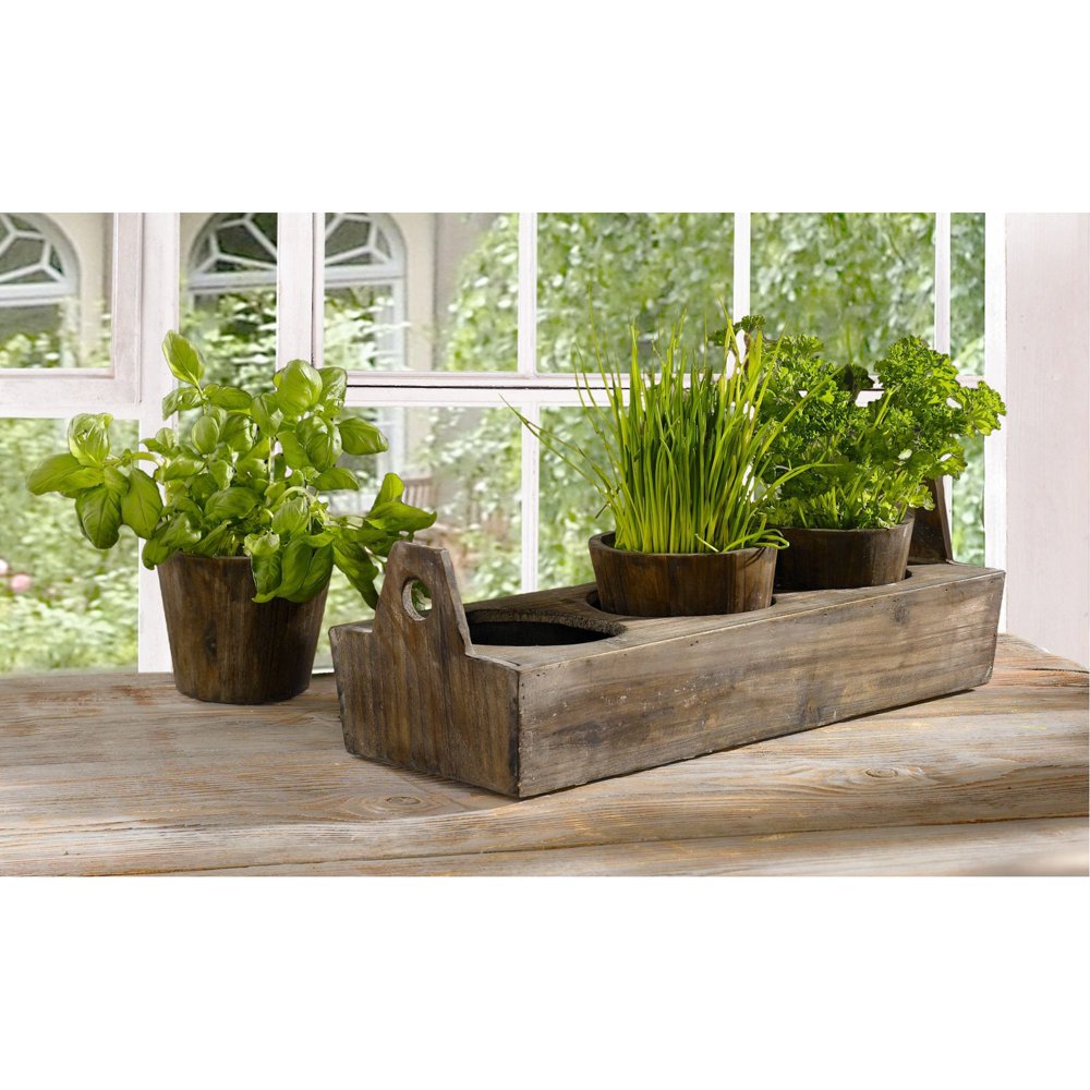 HGC Wooden Garden Plant Tray