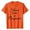 t-Orange10135, variant on Rggeeun T-Shirts For Women Short Sleeve O-Neck Solid Color And Letter Printing Loose Top Shirt Soft For Daily Wear,Grey,L