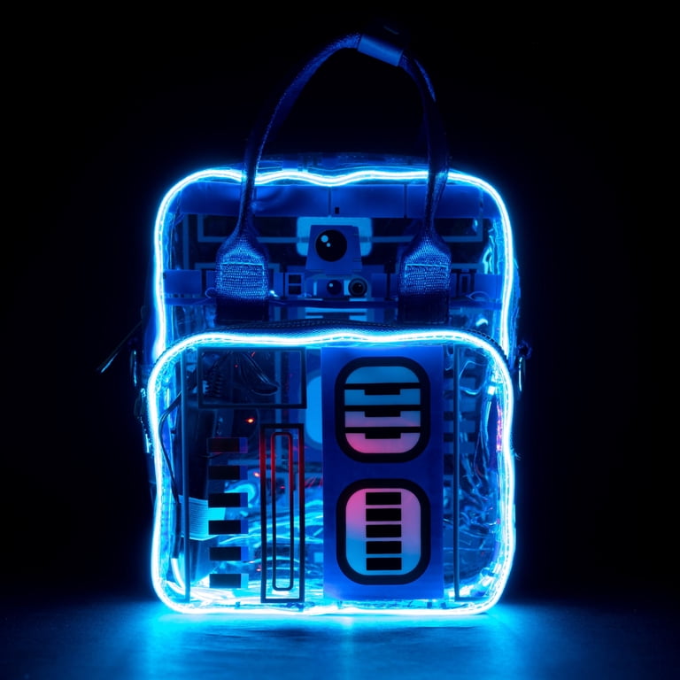Star Wars R2-D2 Clear Light-Up Crossbody Bag with Handles