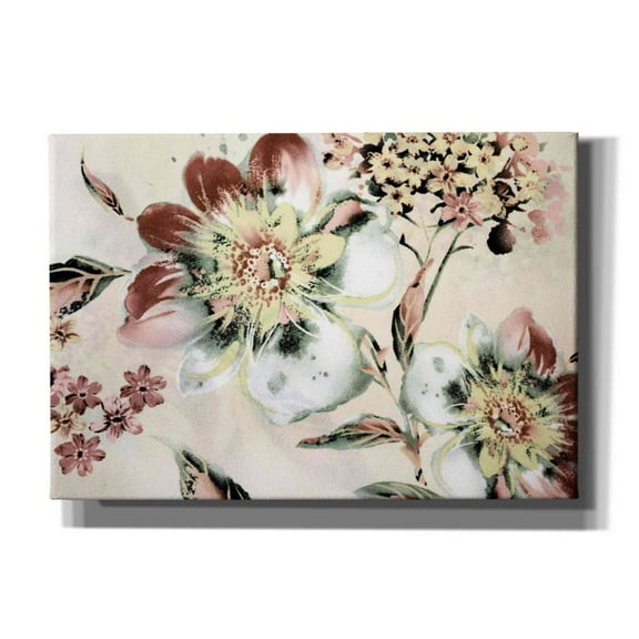 Epic Graffiti 'Summer Flower' by Incado, Giclee Canvas Wall Art, 26"x18"