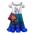 thumbnail image 1 of Vestido de princesa Mirabel de Disney para niñas, traje de Encanto para Cosplay, Carnaval, fiesta de cumpleaños, disfraz de Encanto para niños y bolsa, 1 of 4