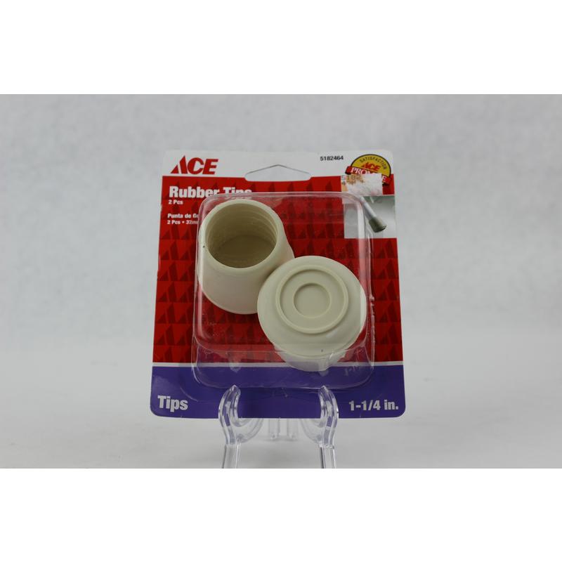2Pk 11/4" Rubber Tips Ace Caster Cups 5182464 082901054191