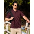 thumbnail image 5 of COOFANDY Polo Shirts for Men Short Sleeve Performance Collared Work Golf Shirts Dry Fit Pique Polos Summer Tactical Polo Shirts, 5 of 7
