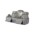 thumbnail image 5 of Fortuner Modern Style Recliner Sofa Made with faux leather and Wood in Gray, 5 of 7