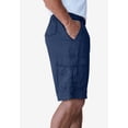 thumbnail image 3 of Boulder Creek By Kingsize Men's Big & Tall Renegade 9" Full Elastic Waist Cargo Shorts, 3 of 6