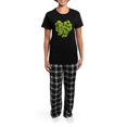 thumbnail image 4 of CafePress - Ginkgo Leaf Heart Women's Dark Pajamas - Women's Short Sleeve Print T-Shirt and Pants Dark Cotton Pajama Set, 4 of 7