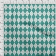 thumbnail image 4 of oneOone Viscose Jersey Dark Teal Green Fabric Argyle Diy Clothing Quilting Fabric Print Fabric By Yard 60 Inch Wide, 4 of 4