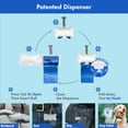 thumbnail image 3 of Bolsas para excrementos de perro GORILLA SUPPLY 1000 con dispensador, color azul, 3 of 8